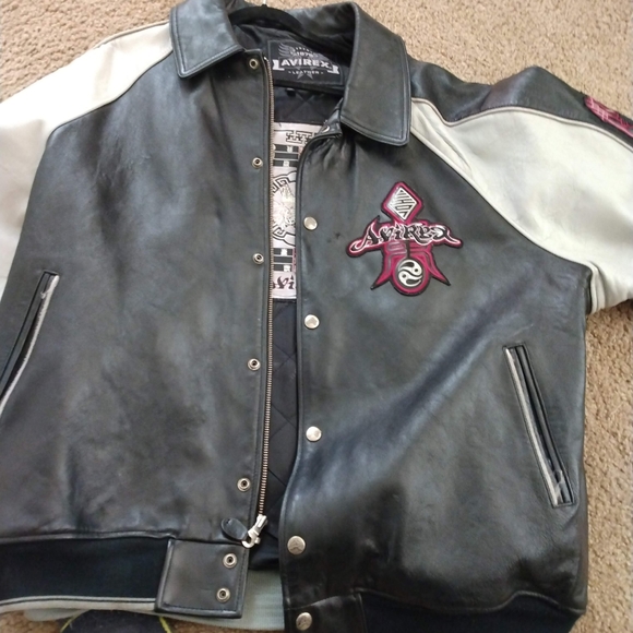 AVIREX LEATHER JACKET - Picture 2 of 5